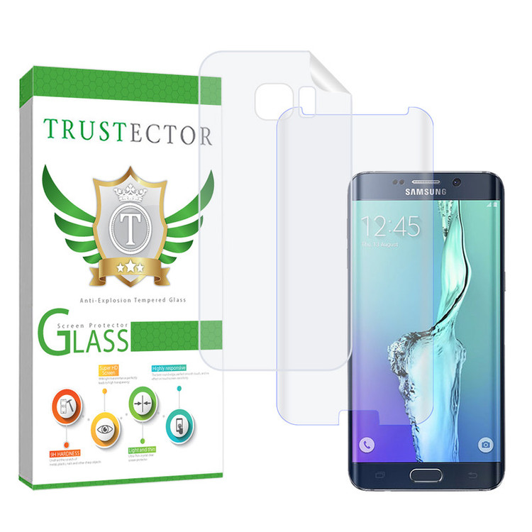 محافظ صفحه نمایش تراستکتور مدل UVNANOMTBT مناسب برای گوشی موبایل سامسونگ Galaxy S6 edge به همراه محافظ پشت گوشی