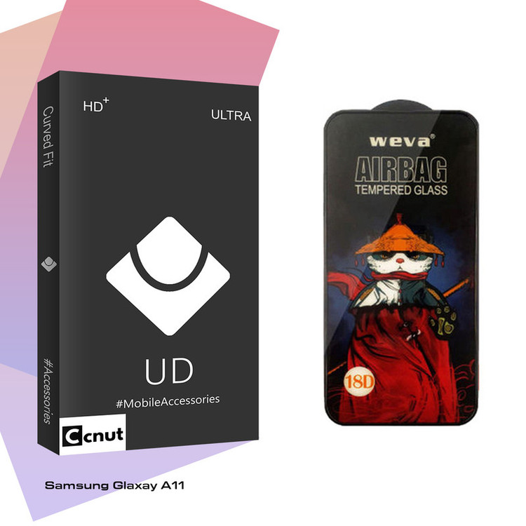 محافظ صفحه نمایش شیشه ای کوکونات مدل UD Black مناسب برای گوشی موبایل سامسونگ Glaxay A11