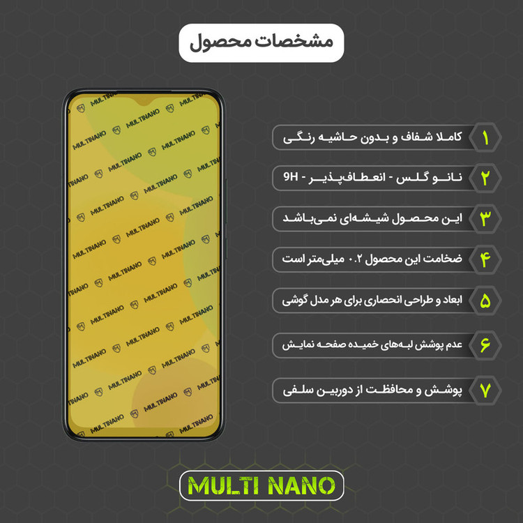 محافظ صفحه نمایش مولتی نانو مدل X-SFL مناسب برای گوشی موبایل اینفینیکس Smart 6 به همراه برچسب پوششی
