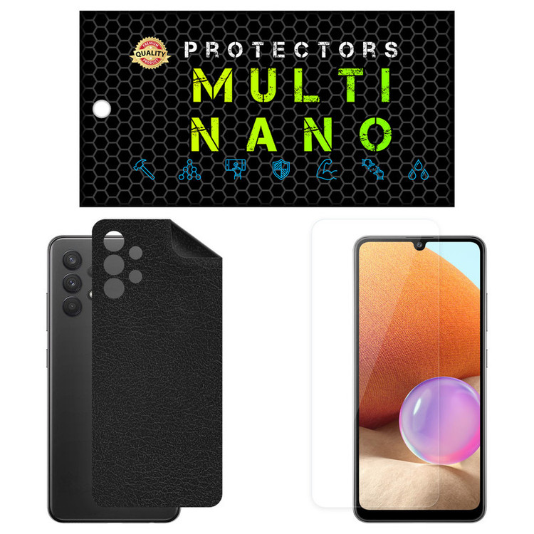 محافظ صفحه نمایش مولتی نانو مدل X-SFL مناسب برای گوشی موبایل سامسونگ Galaxy A32 به همراه برچسب پوششی