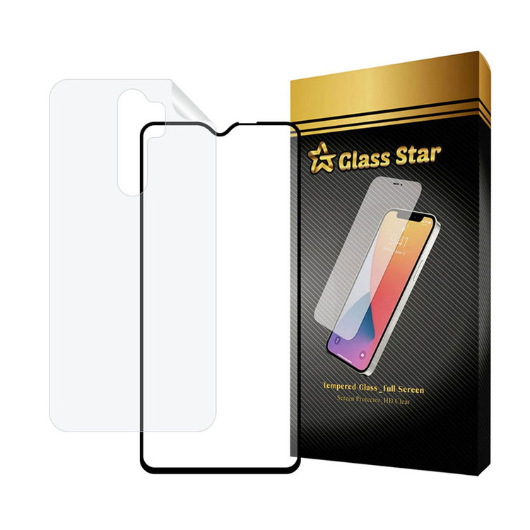 محافظ صفحه نمایش سرامیکی مات گلس استار مدل MCERAMNANOS مناسب برای گوشی موبایل شیائومی Redmi Note 8 Pro به همراه محافظ پشت گوشی