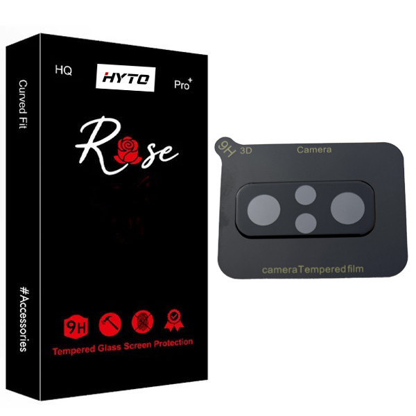 محافظ لنز دوربین هیتو مدل Rose 3D Carbon مناسب برای گوشی موبایل شیائومی Redmi Note 10 Pro / Pro Max