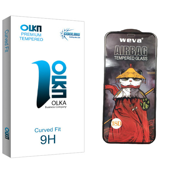محافظ صفحه نمایش شیشه ای کولینگ مدل Olka Pro_Airbag مناسب برای گوشی موبایل اپل iPhone 12 Pro