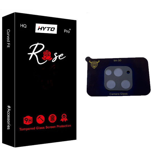 محافظ لنز دوربین هیتو مدل Rose 3D مناسب برای گوشی موبایل اپل iPhone 11 Pro