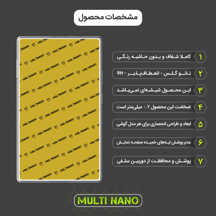 محافظ صفحه نمایش مولتی نانو مدل X-S1N مناسب برای تبلت لنوو Tab 4 8 Plus / TB-8704