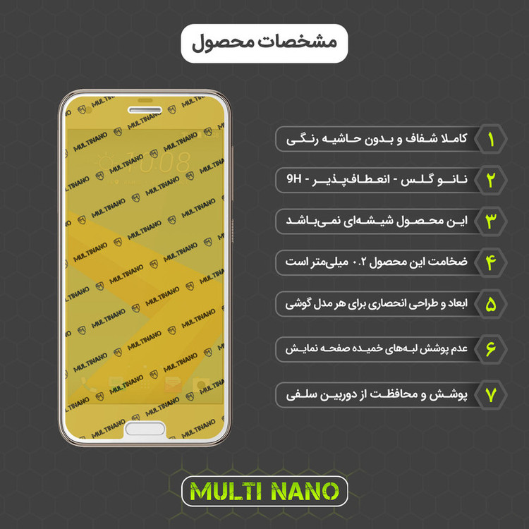 محافظ صفحه نمایش مولتی نانو مدل X-SFM مناسب برای گوشی موبایل اچ تی سی One A9S به همراه برچسب پوششی