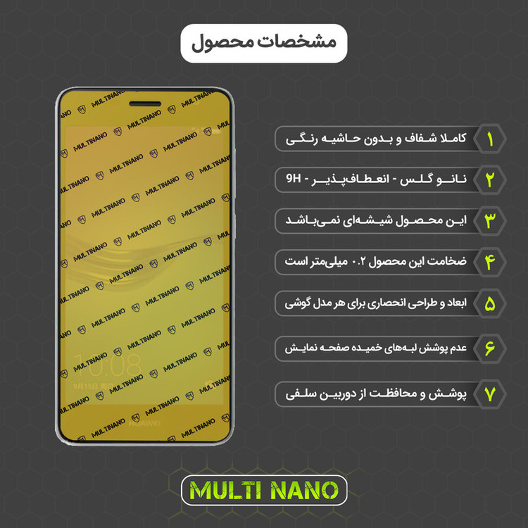 محافظ صفحه نمایش مولتی نانو مدل X-SFM مناسب برای گوشی موبایل هوآوی Nova Smart به همراه برچسب پوششی