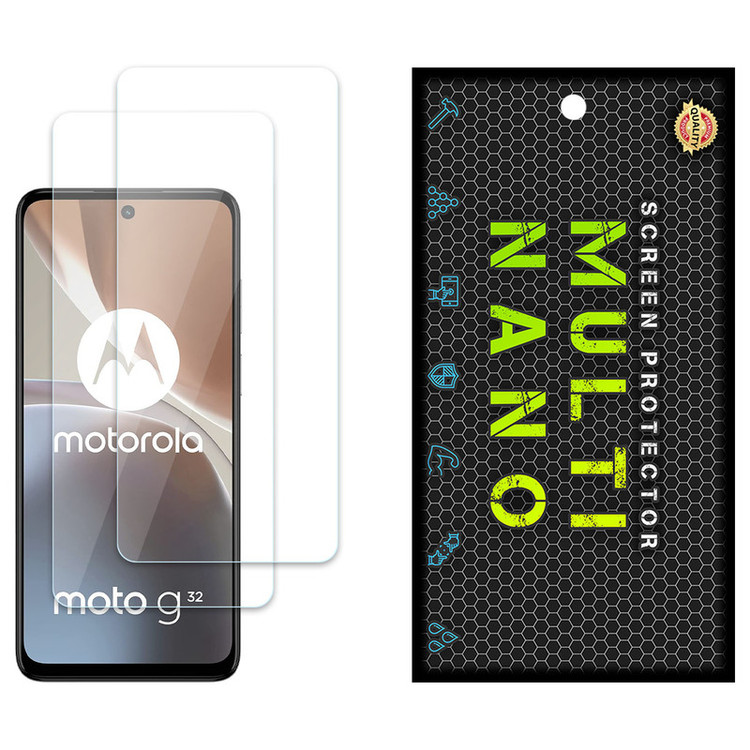 محافظ صفحه نمایش مولتی نانو مدل X-S2N مناسب برای گوشی موبایل موتورولا Moto G32 بسته دو عددی