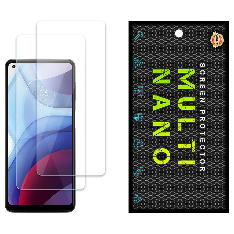 محافظ صفحه نمایش مولتی نانو مدل X-S2N مناسب برای گوشی موبایل موتورولا Moto G Power 2021 بسته دو عددی