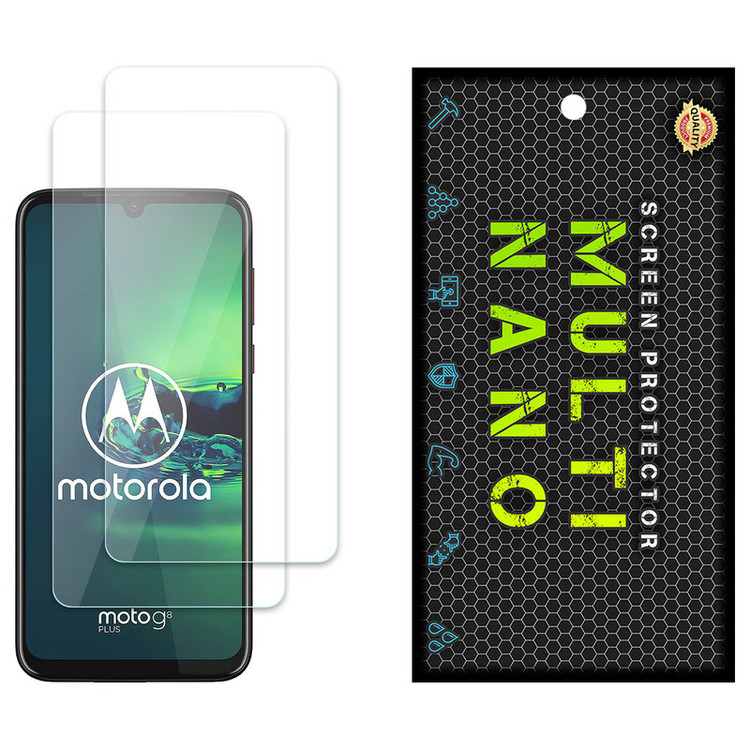 محافظ صفحه نمایش مولتی نانو مدل X-S2N مناسب برای گوشی موبایل موتورولا Moto G8 Plus بسته دو عددی