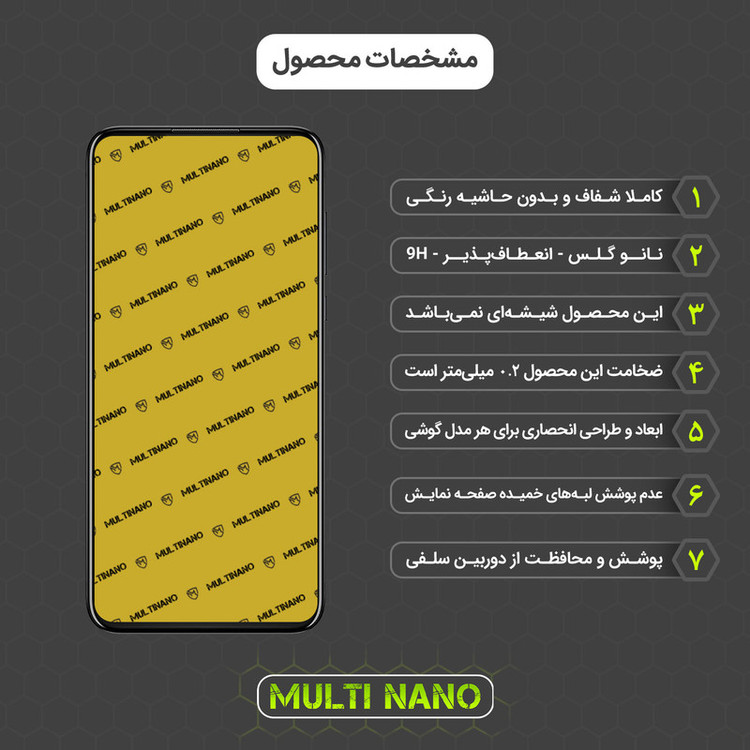 محافظ صفحه نمایش مولتی نانو مدل X-S2N مناسب برای گوشی موبایل موتورولا One Zoom بسته دو عددی