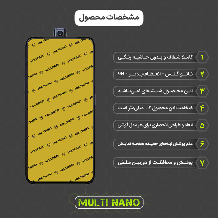 محافظ صفحه نمایش مولتی نانو مدل X-S1N مناسب برای گوشی موبایل اوپو F11 Pro