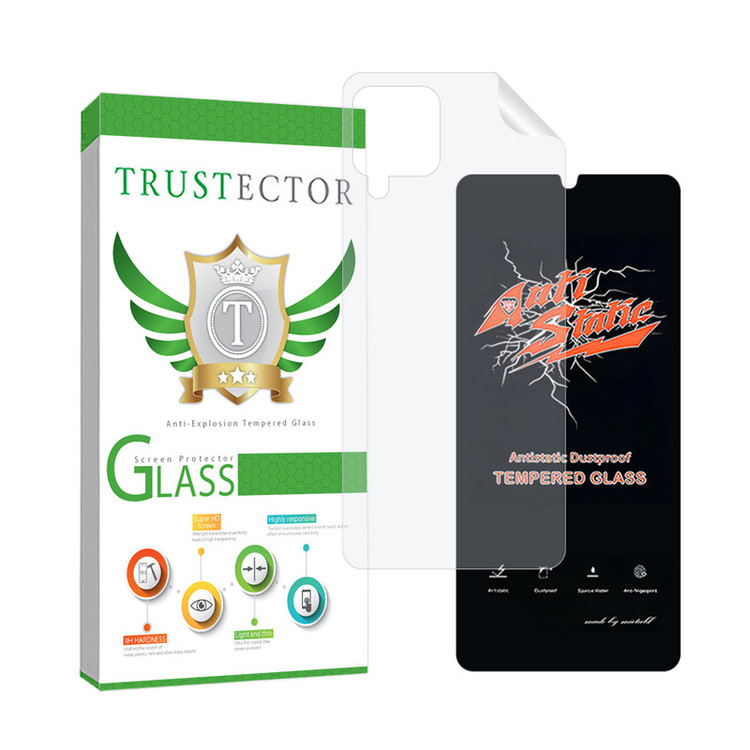 محافظ صفحه نمایش تراستکتور مدل ANTNABKTR مناسب برای گوشی موبایل سامسونگ Galaxy A22 4G / M32 4G به همراه محافظ پشت گوشی