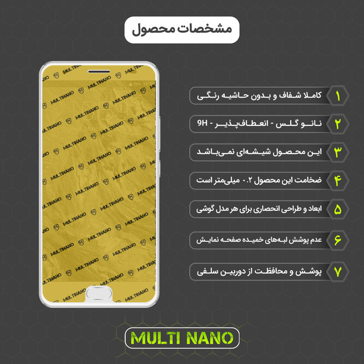 محافظ صفحه نمایش مولتی نانو مدل X-SFC مناسب برای گوشی موبایل جی ال ایکس Genral Luxe Arya I به همراه برچسب پوششی
