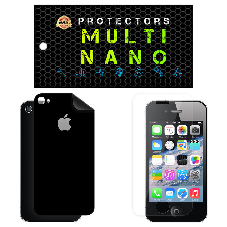 محافظ صفحه نمایش مولتی نانو مدل X-SFM مناسب برای گوشی موبایل اپل iPhone 4S به همراه برچسب پوششی