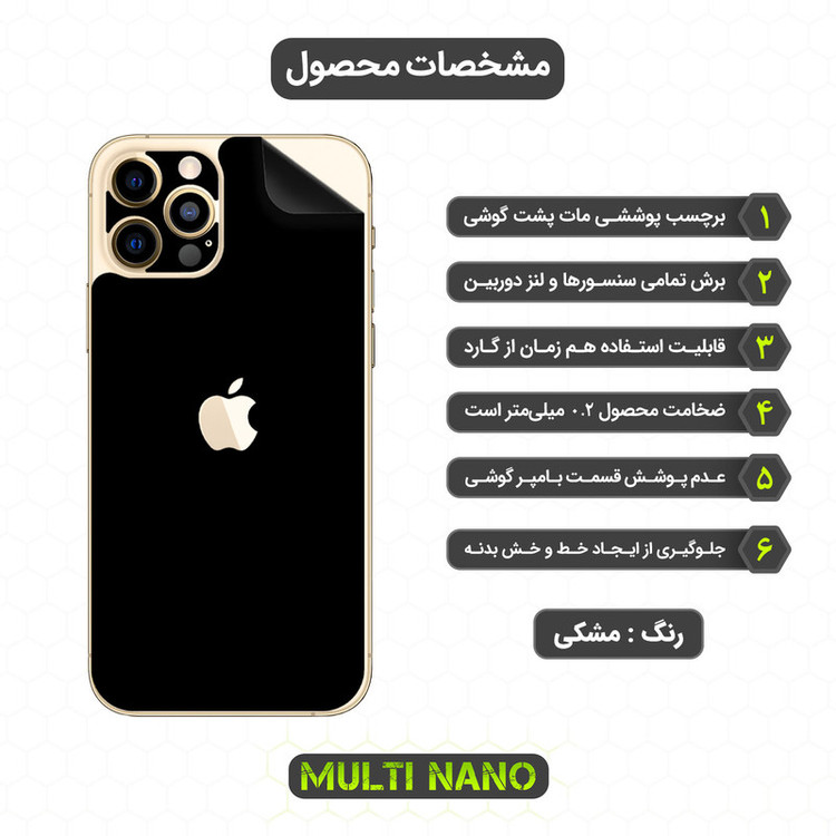 محافظ صفحه نمایش مولتی نانو مدل X-SFM مناسب برای گوشی موبایل اپل iPhone 12 Pro Max به همراه برچسب پوششی