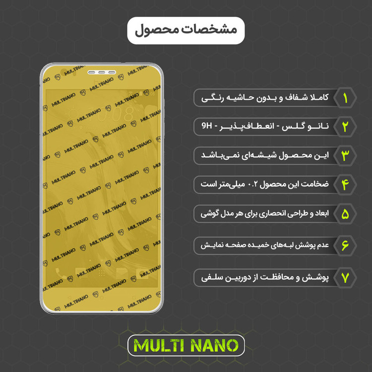 محافظ صفحه نمایش مولتی نانو مدل X-SFM مناسب برای گوشی موبایل اچ تی سی Desire 10 Lifestyle به همراه برچسب پوششی