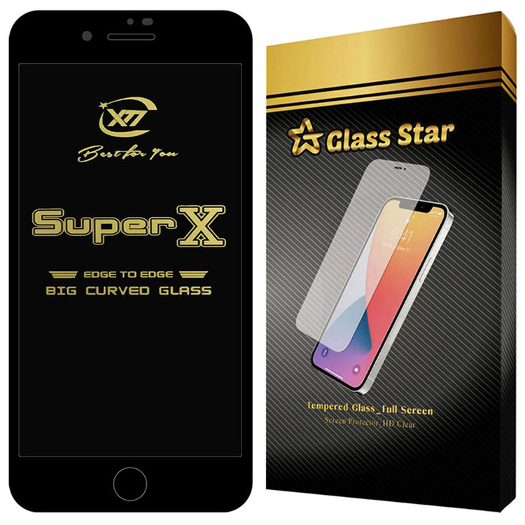 محافظ صفحه نمایش گلس استار مدل SUPXG30 مناسب برای گوشی موبایل اپل iPhone 7 / 8 / SE 2020 / SE 2022 Black