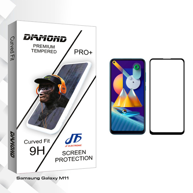 محافظ صفحه نمایش جی اف مدل Diamond glass مناسب برای گوشی موبایل سامسونگ Galaxy M11