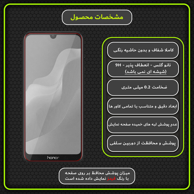 محافظ صفحه نمایش مولتی نانو مدل X-S1N مناسب برای گوشی موبایل آنر Play 8A