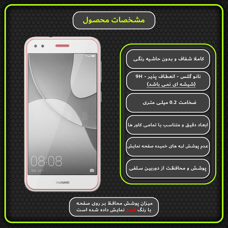 محافظ صفحه نمایش مولتی نانو مدل X-S1N مناسب برای گوشی موبایل هوآوی Y6 Pro 2017