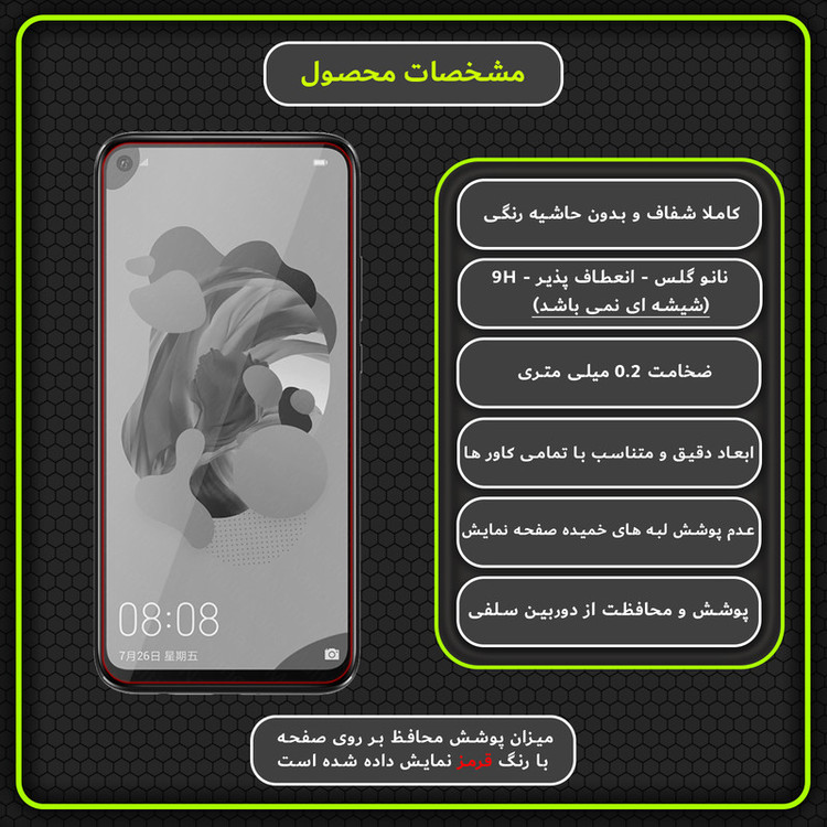 محافظ صفحه نمایش مولتی نانو مدل X-S2N مناسب برای گوشی موبایل هوآوی Nova 5Z بسته دو عددی