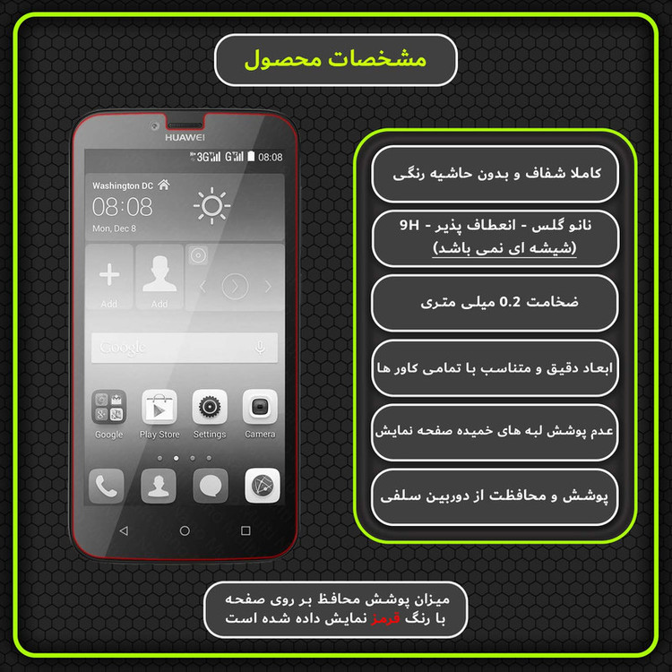 محافظ صفحه نمایش مولتی نانو مدل X-S1N مناسب برای گوشی موبایل هوآوی Ascend Y625