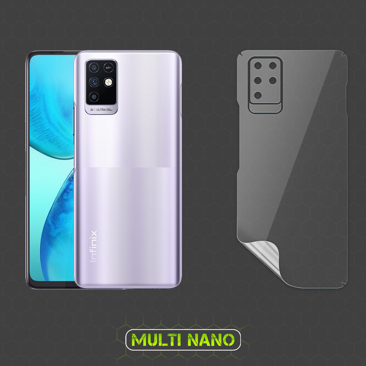 محافظ صفحه نمایش مولتی نانو مدل X-SFT مناسب برای گوشی موبایل انفینیکس Note 10 به همراه محافظ پشت