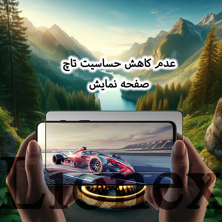 محافظ صفحه نمایش سرامیکی حریم شخصی لایونکس مدل SLPRICRLI مناسب برای گوشی موبایل اپل iPhone 11 / iPhone XR