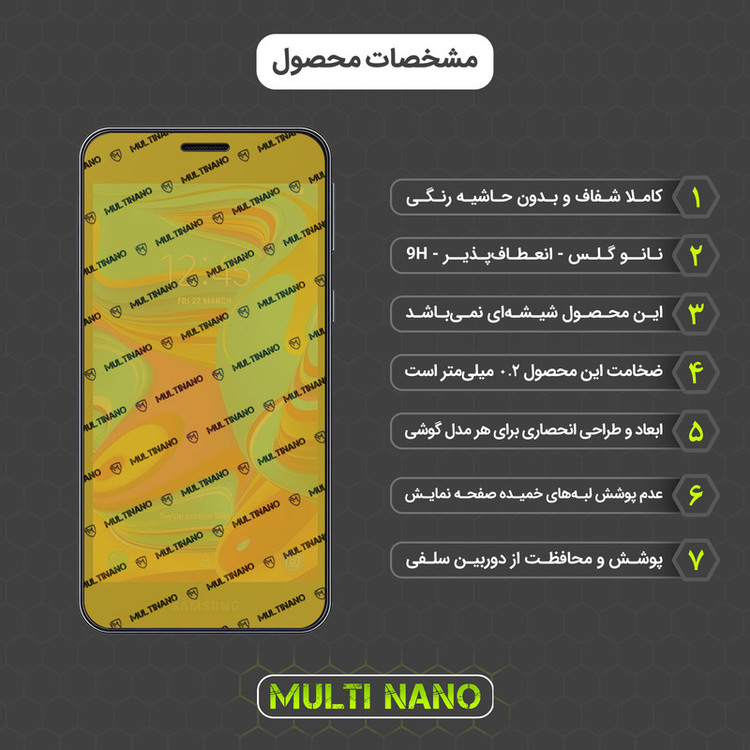 محافظ صفحه نمایش مولتی نانو مدل X-SFT مناسب برای گوشی موبایل سامسونگ Galaxy A2 Core به همراه محافظ پشت