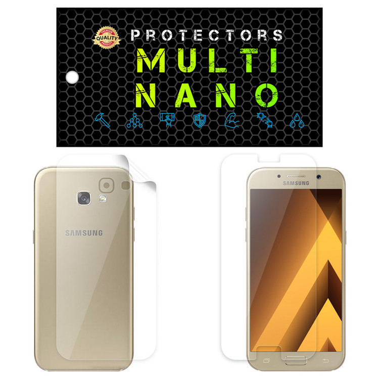 محافظ صفحه نمایش مولتی نانو مدل X-SFT مناسب برای گوشی موبایل سامسونگ Galaxy A5 2017 به همراه محافظ پشت