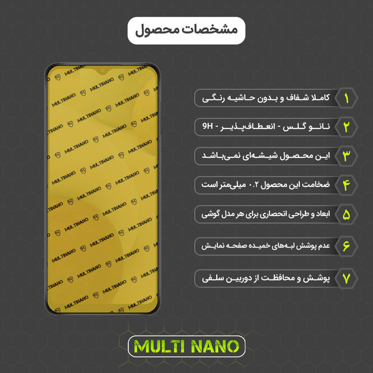 محافظ صفحه نمایش مولتی نانو مدل X-SFT مناسب برای گوشی موبایل سامسونگ Galaxy M12به همراه محافظ پشت