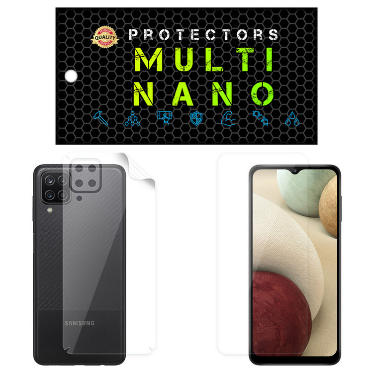محافظ صفحه نمایش مولتی نانو مدل X-SFT مناسب برای گوشی موبایل سامسونگ Galaxy A12 Nacho به همراه محافظ پشت