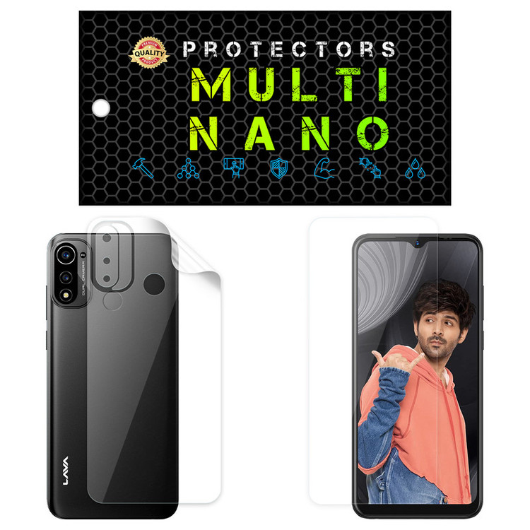 محافظ صفحه نمایش مولتی نانو مدل X-SFT مناسب برای گوشی موبایل لاوا X3 به همراه محافظ پشت گوشی