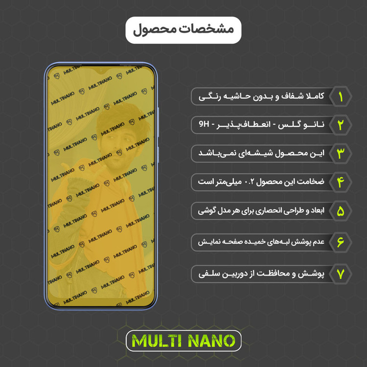 محافظ صفحه نمایش مولتی نانو مدل X-SFT مناسب برای گوشی موبایل لاوا X3 به همراه محافظ پشت گوشی