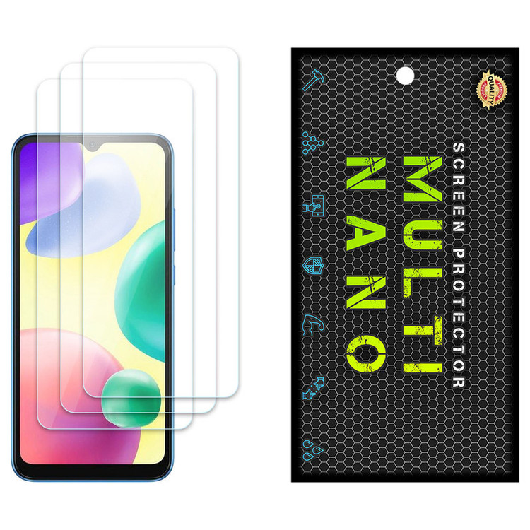 محافظ صفحه نمایش مولتی نانو مدل X-S3N مناسب برای گوشی موبایل شیائومی Redmi 10A Sport بسته سه عددی