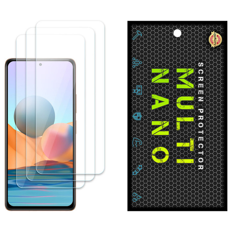 محافظ صفحه نمایش مولتی نانو مدل X-S3N مناسب برای گوشی موبایل شیائومی Redmi Note 10 Pro 4G بسته سه عددی