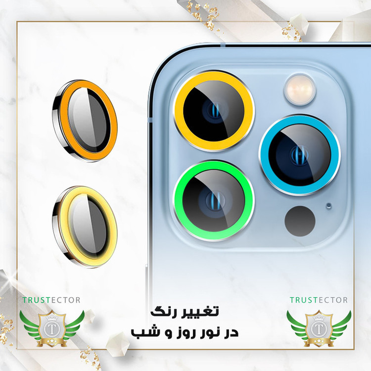 محافظ لنز دوربین تراستکتور مدل SHABRANGT مناسب برای گوشی موبایل اپل iPhone 12 Pro max