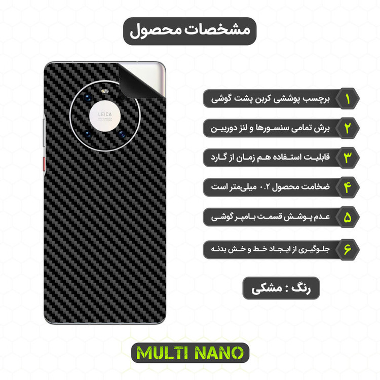 برچسب پوششی مولتی نانو مدل X-F1C مناسب برای گوشی موبایل هوآوی Mate 40 Pro