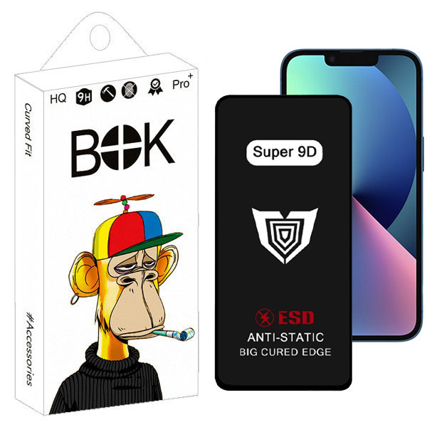 محافظ صفحه نمایش بوک مدل Super 9D Touch مناسب برای گوشی موبایل اپل IPhone 13 / 13 Pro / 14