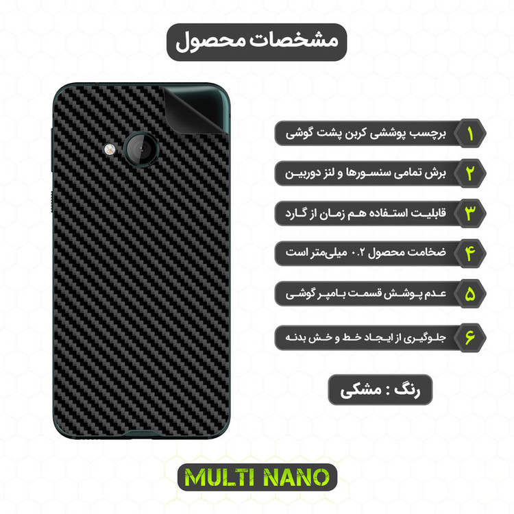 برچسب پوششی مولتی نانو مدل X-F1C مناسب برای گوشی موبایل اچ تی سی U Play