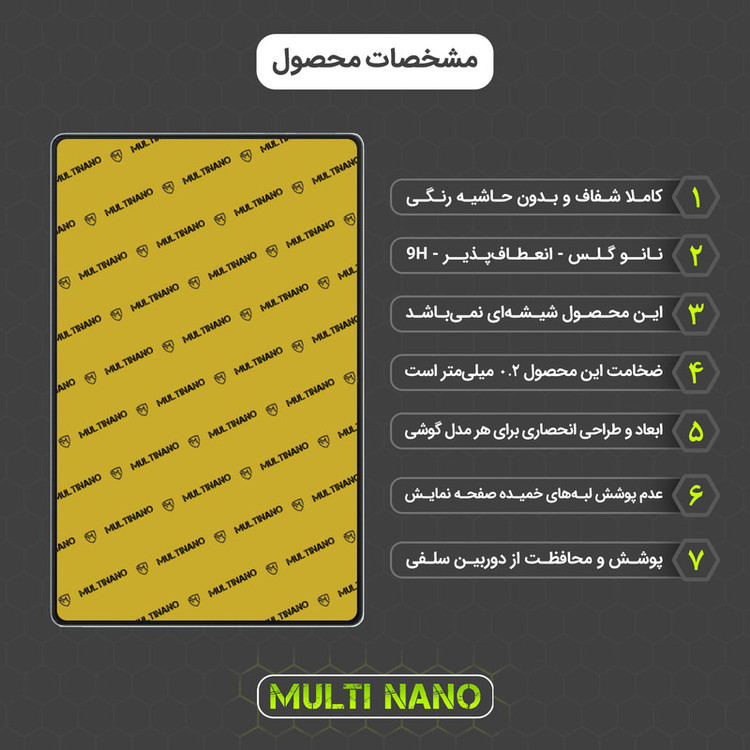 محافظ صفحه نمایش مولتی نانو مدل X-S2N مناسب برای تبلت بلک ویوو Tab 11 SE بسته دو عددی