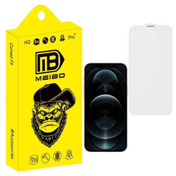 محافظ صفحه نمایش میبو طرح بی حاشیه مدل Silent Port مناسب برای گوشی موبایل اپل iPhone 12 pro