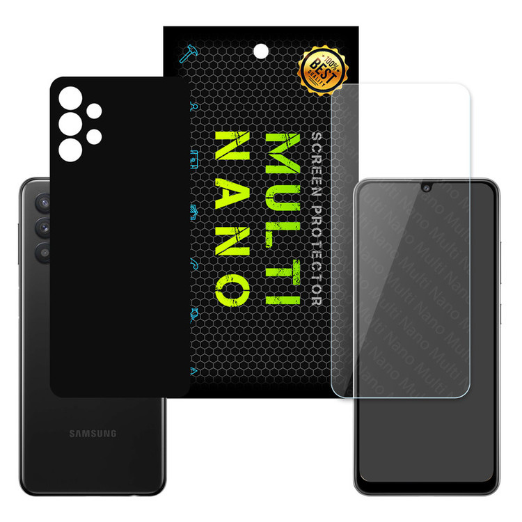 برچسب پوششی مولتی نانو مدل X-F1M-S مناسب برای گوشی موبایل سامسونگ Galaxy A32 4G به همراه محافظ صفحه نمایش