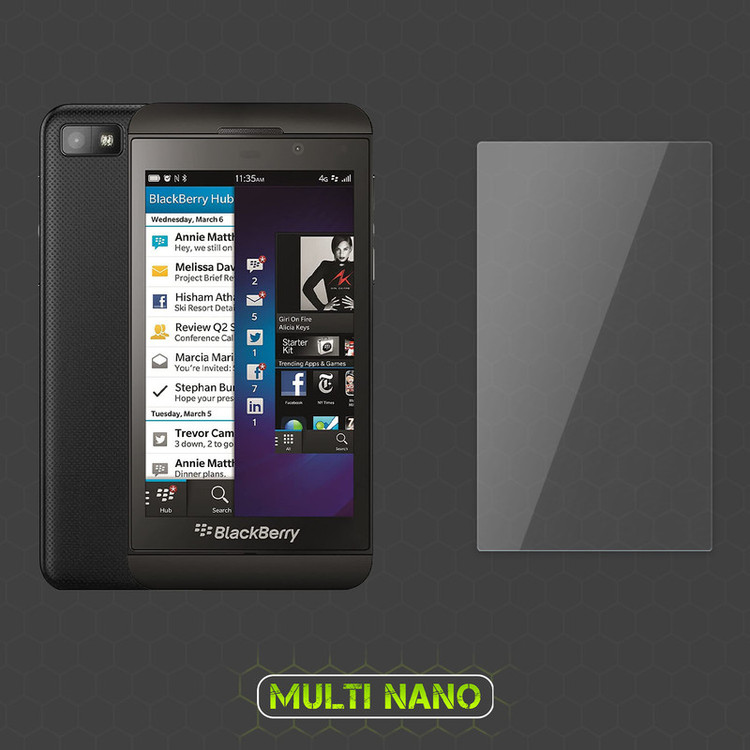 محافظ صفحه نمایش مولتی نانو مدل X-SFG مناسب برای گوشی موبایل بلک بری Z10 به همراه برچسب پوششی