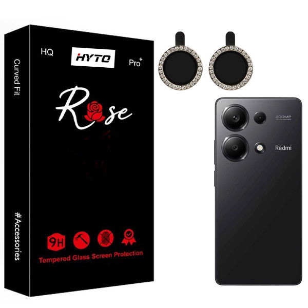 محافظ لنز دوربین هیتو مدل Rose Jewel Guard مناسب برای گوشی موبایل شیائومی Redmi note 13 Pro 4G