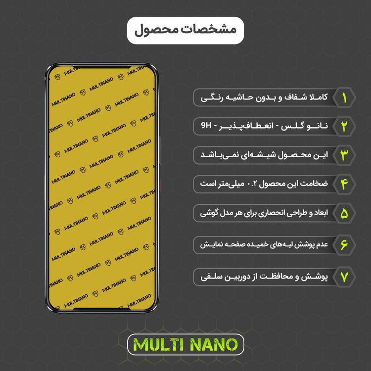 محافظ صفحه نمایش مولتی نانو مدل X-S1N مناسب برای گوشی موبایل ایسوس ROG Phone 3 / ZS661KS
