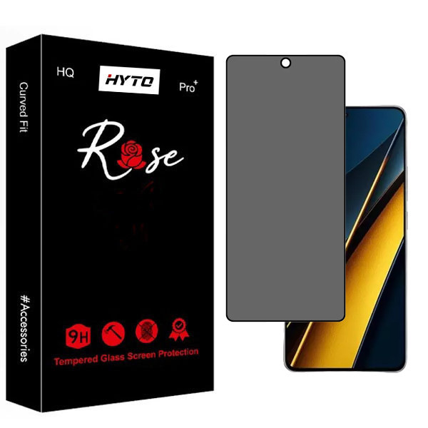 محافظ صفحه نمایش حریم شخصی هیتو مدل Rose Privacy مناسب برای گوشی موبایل شیائومی Redmi Note 13 Pro 5G / Note 13 / Note 13 Pro / K70 / K70 Pro / K70E / Poco X6 Pro 5G / X6 5G / F6 / F6 Pro / Turbo 3
