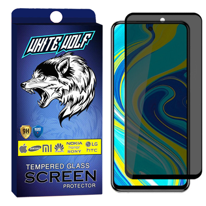محافظ صفحه نمایش وایت ولف مدل WGP2 مناسب برای گوشی موبایل شیائومی Redmi Note 9 Pro Max