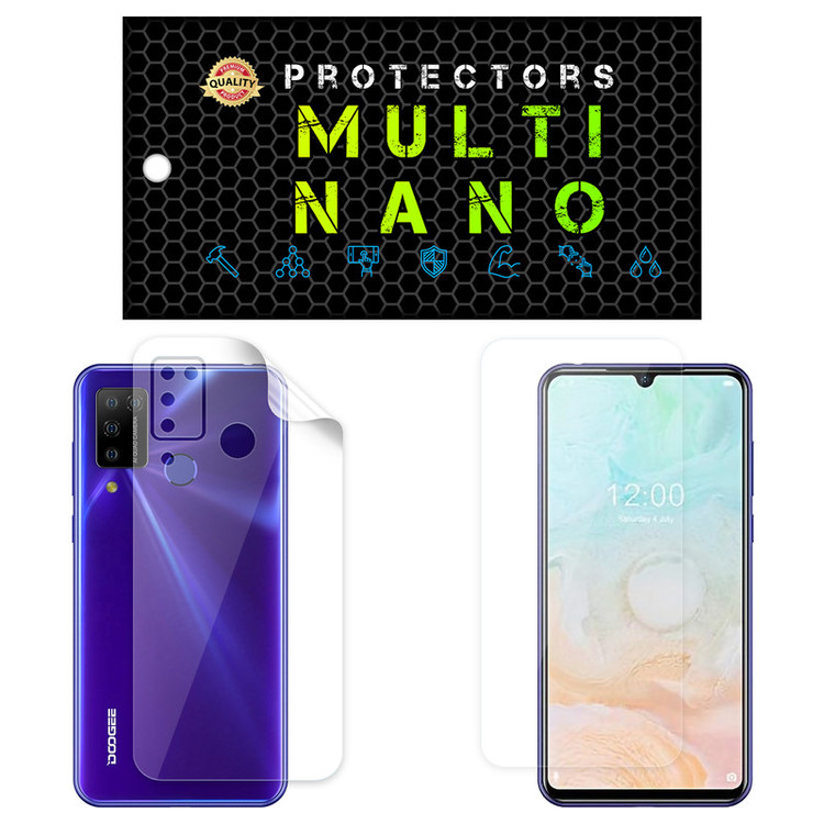 محافظ صفحه نمایش مولتی نانو مدل X-SFT مناسب برای گوشی موبایل دوجی N20 Pro به همراه محافظ پشت